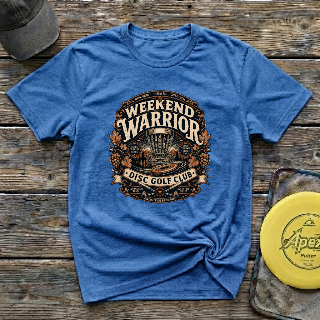 Weekend Warrior Vintage Disc Golf T-Shirt