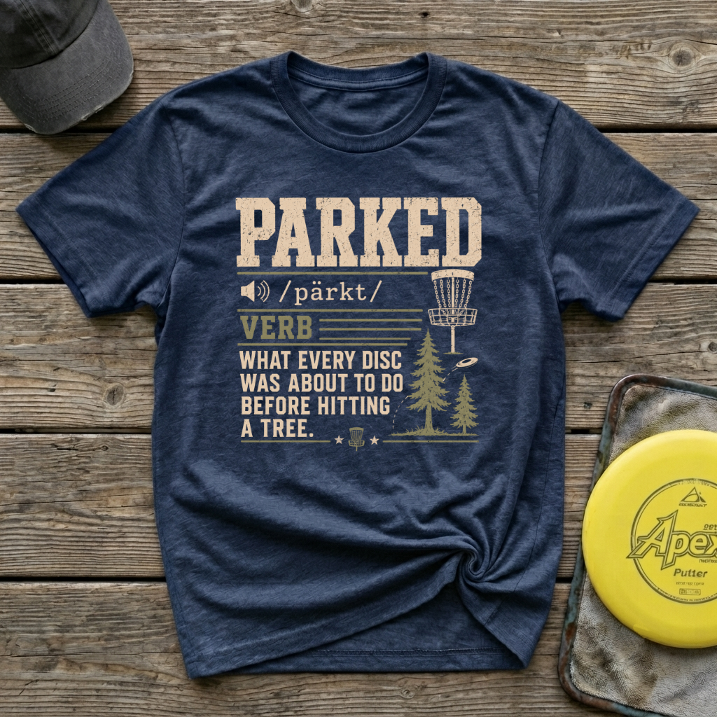 Parked Vintage Disc Golf T-Shirt