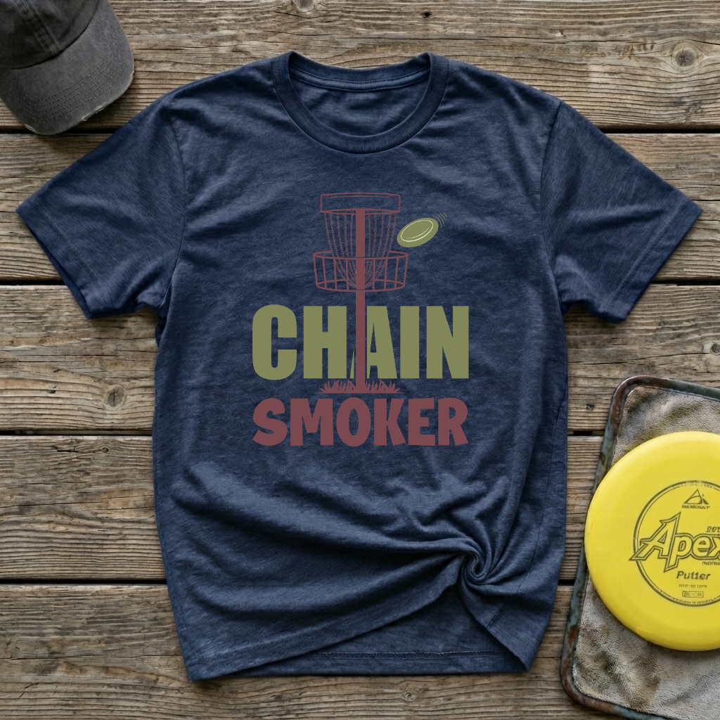 Chain Smoker Vintage Disc Golf T-Shirt
