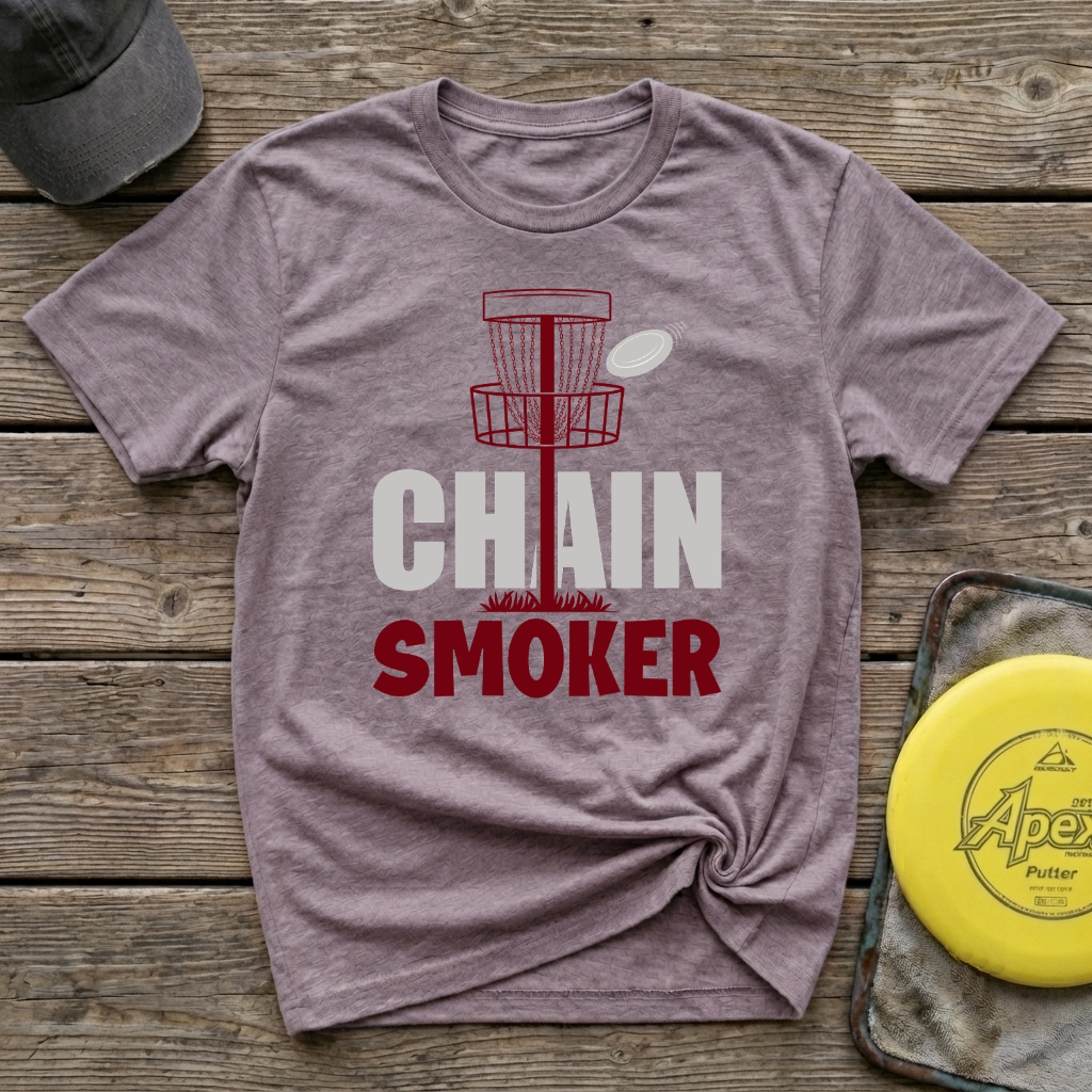 Chain Smoker Vintage Disc Golf T-Shirt