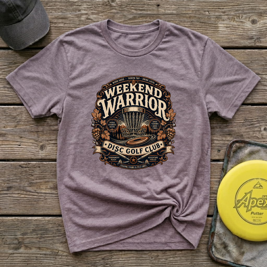 Weekend Warrior Vintage Disc Golf T-Shirt