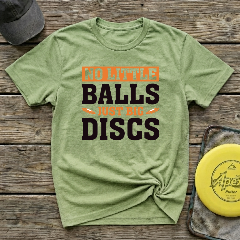 No Little Balls Vintage Disc Golf T-Shirt