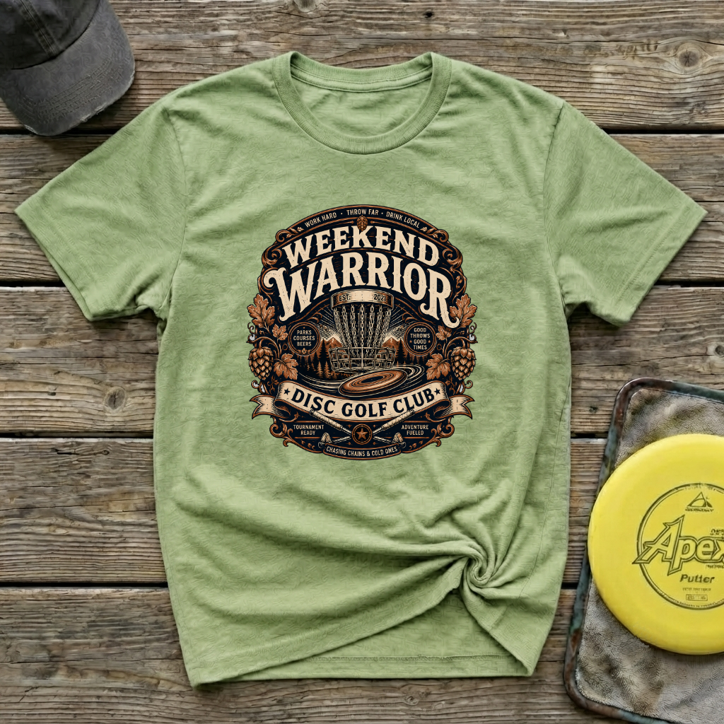 Weekend Warrior Vintage Disc Golf T-Shirt