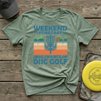 Weekend Forecast Disc Golf Vintage Disc Golf T-Shirt