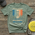 Weekend Forecast Drinking Vintage Disc Golf T-Shirt
