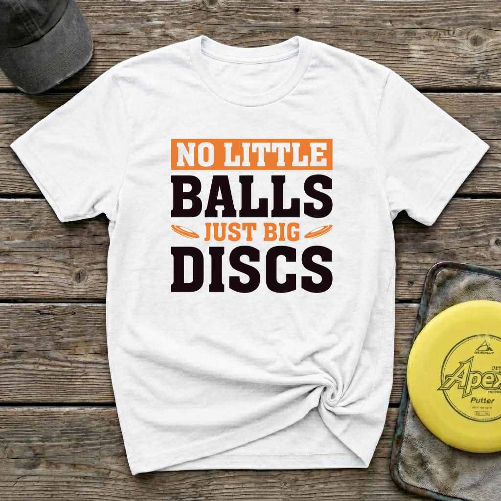 No Little Balls Vintage Disc Golf T-Shirt