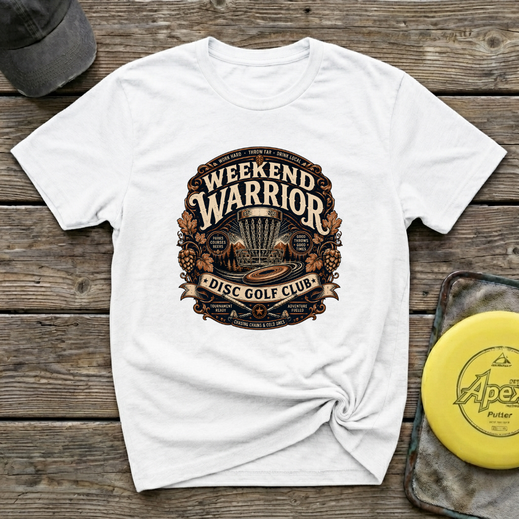 Weekend Warrior Vintage Disc Golf T-Shirt
